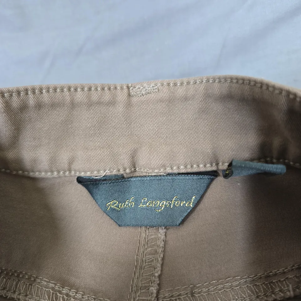 RUSH LONGFORD WOMEN’S KHAKI TROUSERS – UK 6 (US 8) – MADE IN CHINA