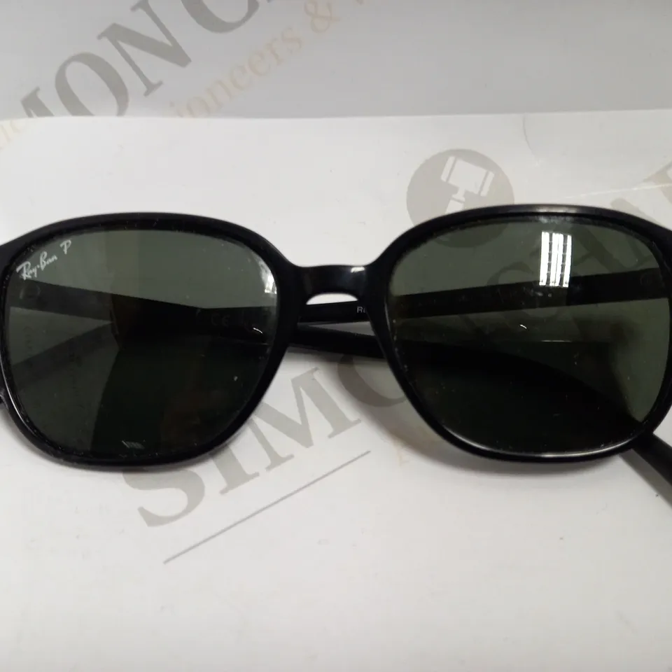 RAYBAN POLARISED BLACK LEONARD SUNGLASSES
