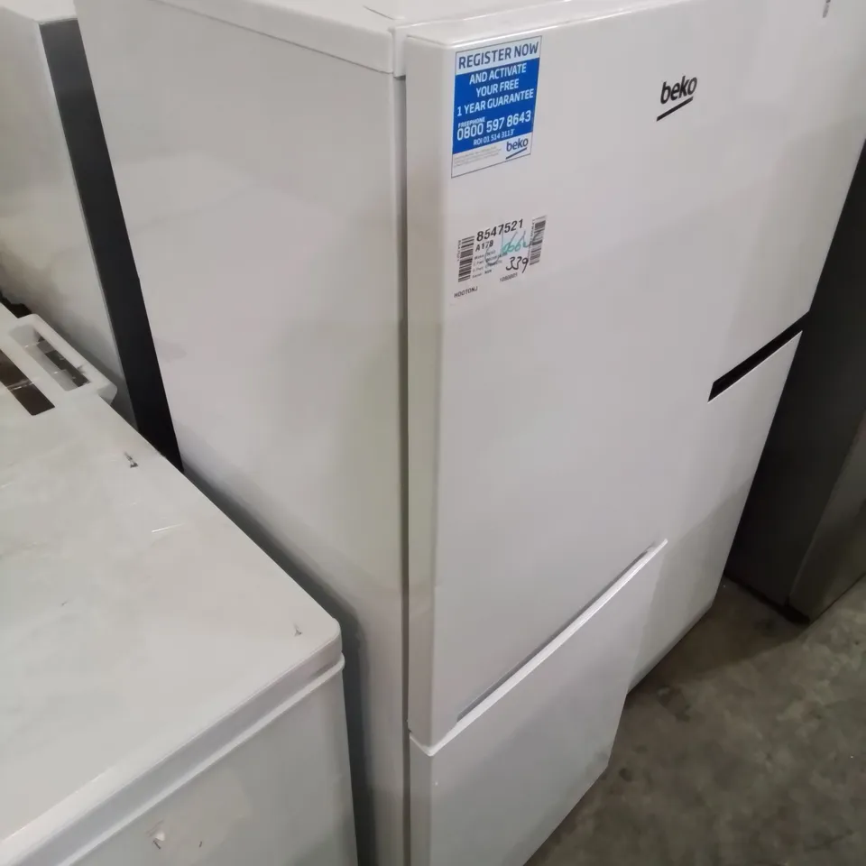 BEKO CFG4552W FRIDGE FREEZER | 50/50 FREESTANDING FROST FREE | E RATED ENERGY CLASS| LARGE 220 LITRE CAPACITY | FREEZER GUARD | LED LIGHT [ENERGY CLASS E]