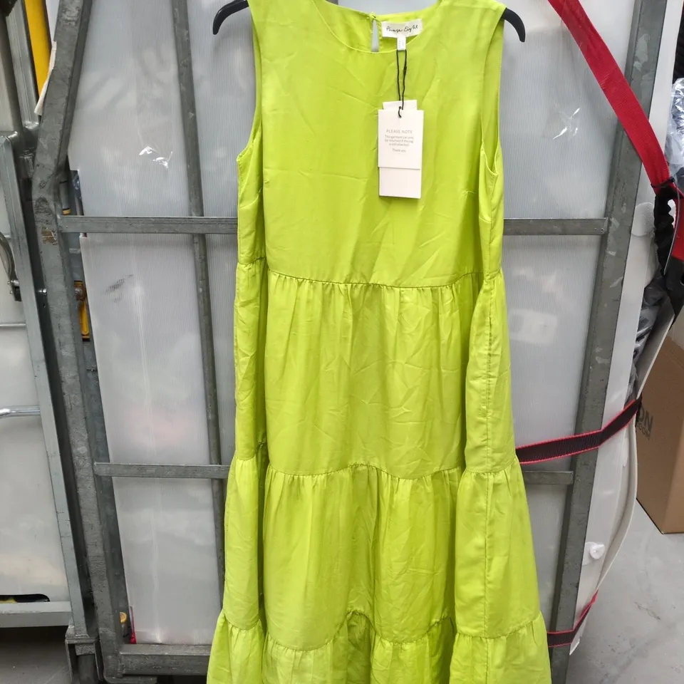 PHASE EIGHT SARA TIERED DRESS – LIME, UK 8 (WOMEN'S)