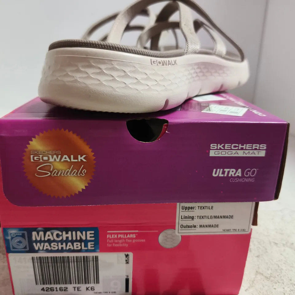 SKECHERS GO WALK SANDALS – GREY (UK SIZE 6)