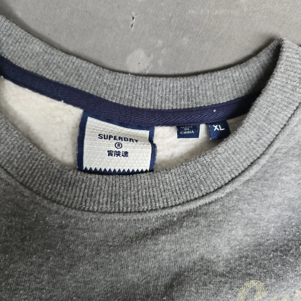 SUPERDRY WARRIORS SWEATER IN GREY - XL
