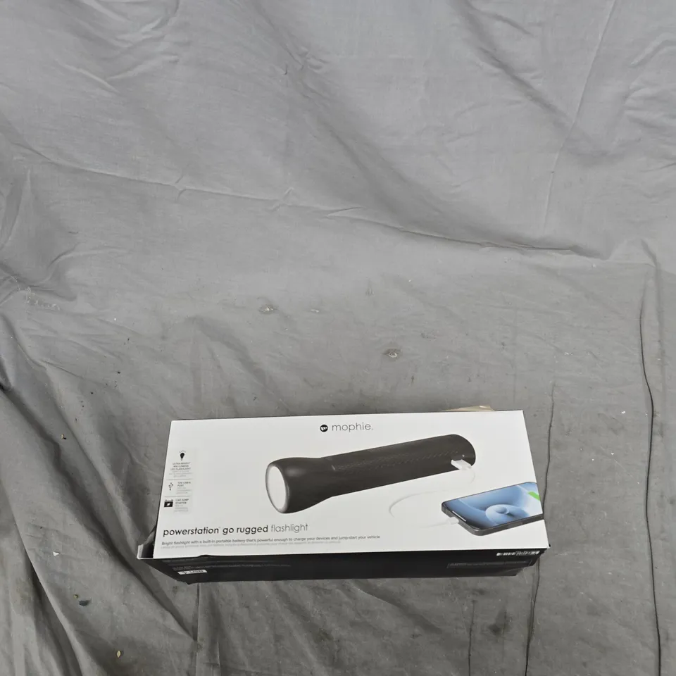 MOPHIE POWERSTATION GO RUGGED JUMP STARTER POWER BANK FLASHLIGHT – BOXED