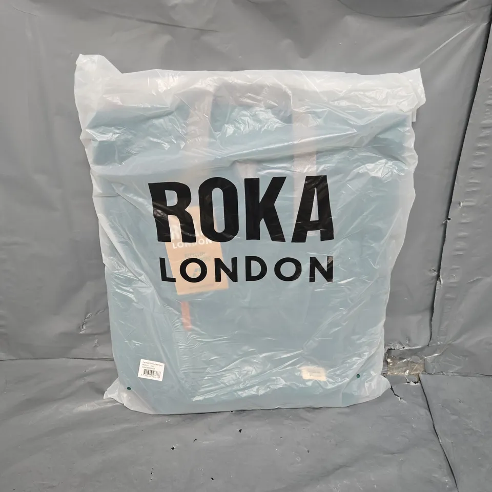 SEALED ROKA LONDON CANFIELD RECYCLED NYLON MEDIUM BAG - TEAL 