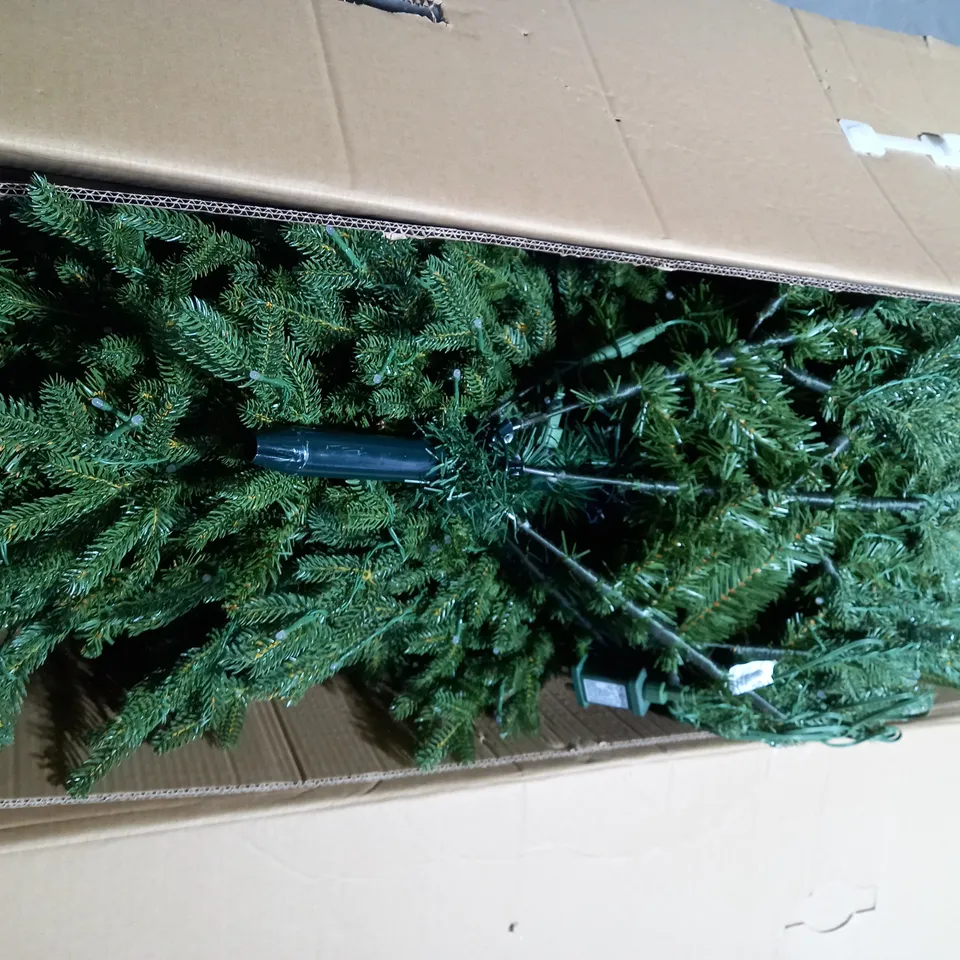 SANTA'S BEST 116 FUNCTION PRE-LIT AUBURN CHRISTMAS TREE - COLLECTION ONLY