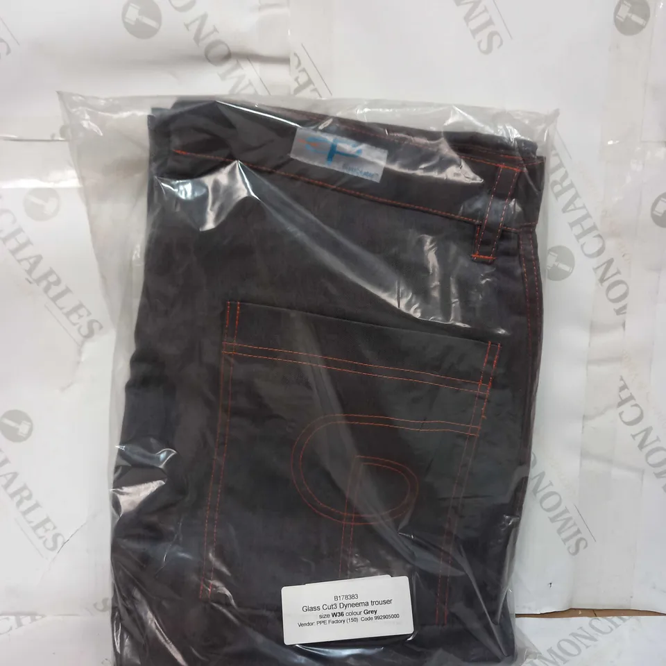BRAND NEW GREY GLASSBEATER CUT3 DYNEEMA TROUSER - W36