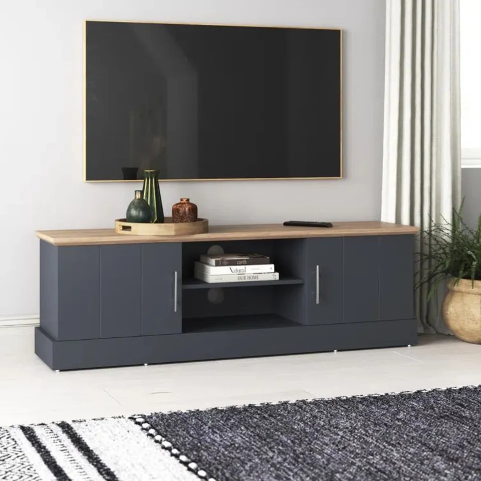 BOXED BRIELLE TV STAND FOR TV'S UP TO 65" (1 BOX)