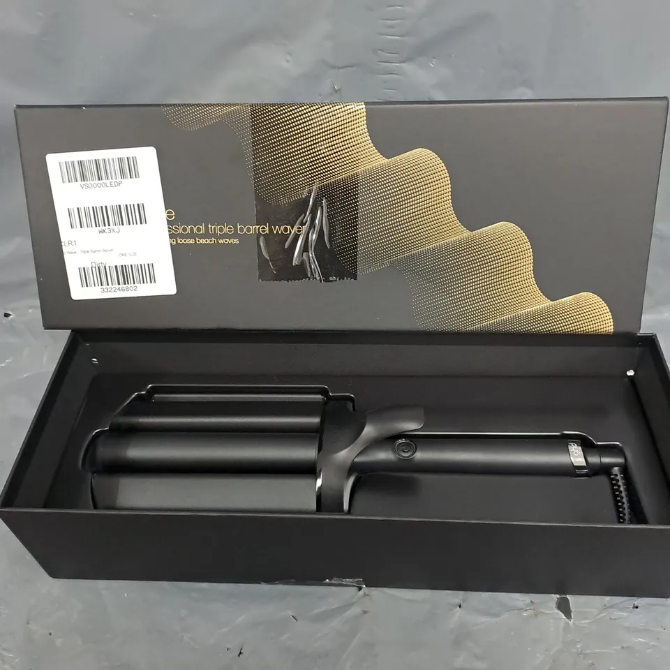 BOXED GHD WAVE TRIPLE BARREL WAVER 