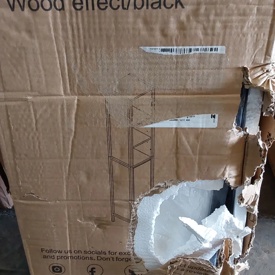 BOXED LLOYD PASCAL TALLBOY IN WOOD EFFECT/BLACK (1 BOX)