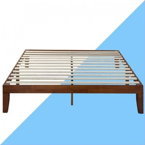 BOXED DELUXE ELIZA PLATFORM BED DOUBLE - SOLID WOOD