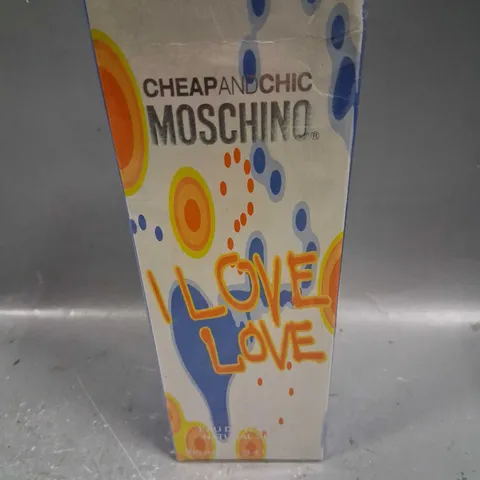 BOXED AND SEALED CHEAP AND CHIC MOSCHINO I LOVE LOVE EAU DE TOILETTE 100ML