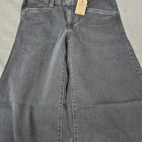 LEVI'S '94 BAGGY WIDE LEG JEANS IN BLACK SIZE 27X31