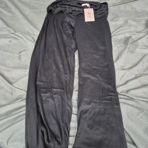 CASUALLY LUXE BLACK STRETCH RUCHED STRAIGHT TROUSERS – WOMEN'S