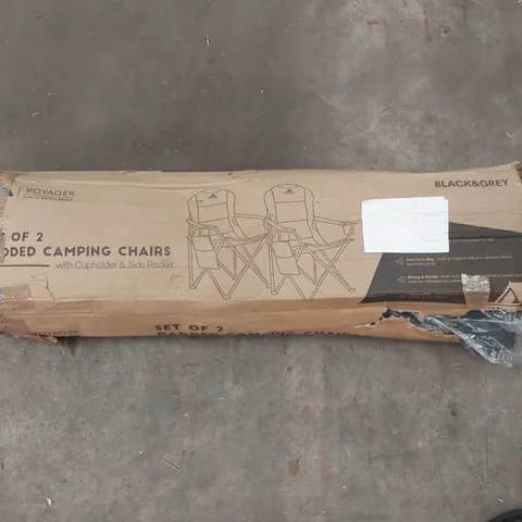 BOXED PAIR OF VOYAGER CAMPING CHAIRS