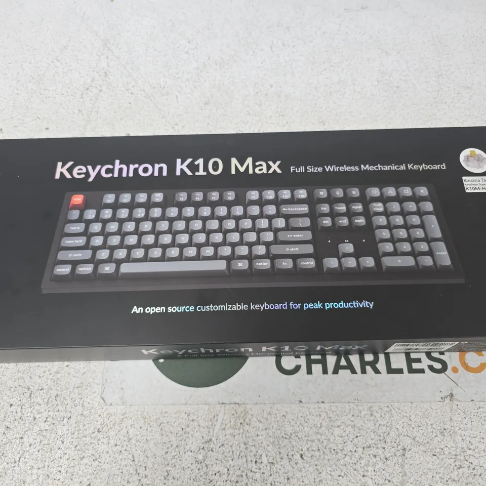 KEYCHRON K10 MAX WIRELESS MECHANICAL KEYBOARD – BOXED