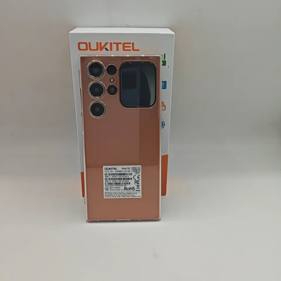 BOXED OUKITEL C62 128GB DIGITAL MOBILE PHONE IN ORANGE