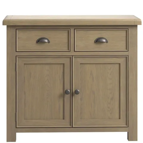 BOXED SARTENE OAK SMALL SIDEBOARD - WASHED OAK 