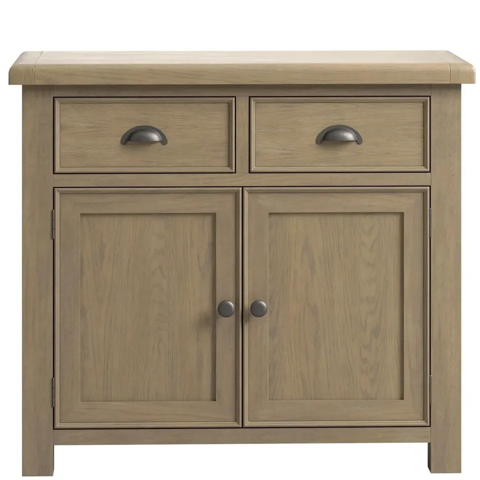 BOXED SARTENE OAK SMALL SIDEBOARD - WASHED OAK 