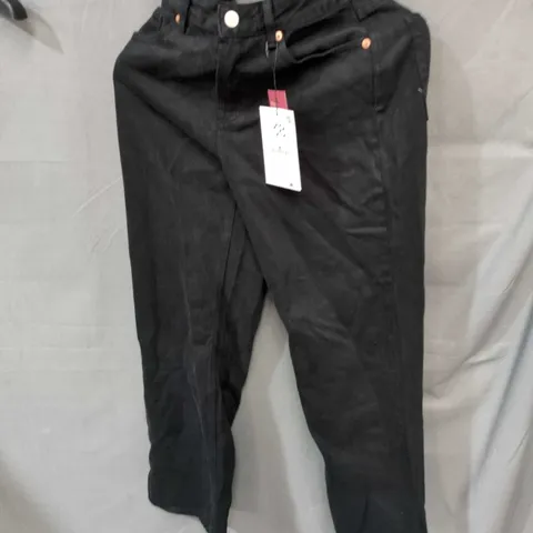 STRADIVARIUS BLACK TROUSERS, UK 10 (EU 38) 
