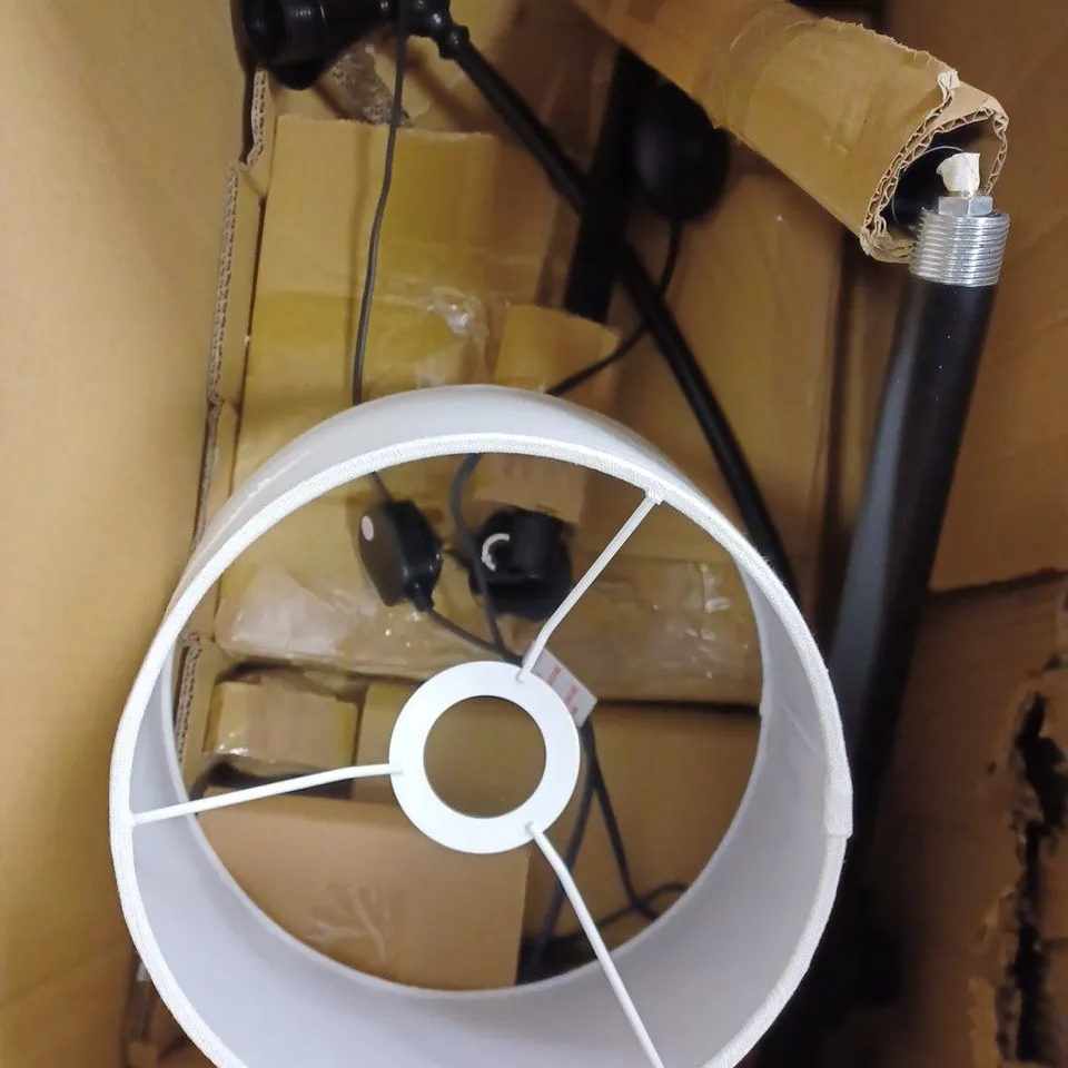 JOHN LEWIS SWING BLACK FLOOR LAMP 