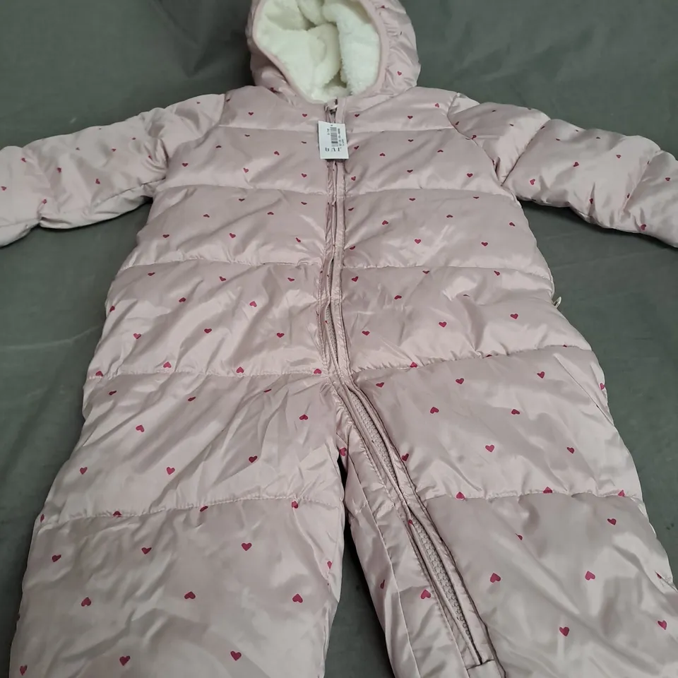 BABY GAP PADDED ONESI IN PINK - 18-24 MONTHS