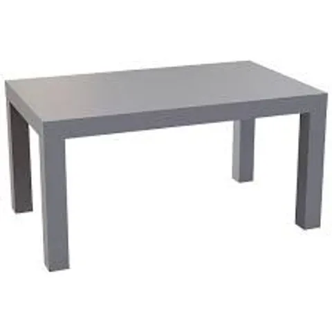 BOXED LASSIC MODERN COFFEE TABLE WITH 4 LEGS LIVING ROOM HOME FURNITURE - GREY (1 BOX)