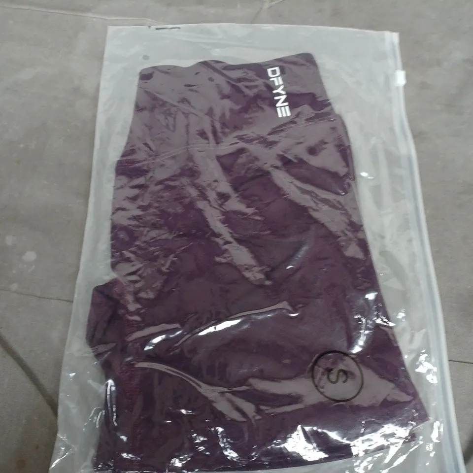 DFYNE PURPLE WOMEN'S SPORT SHORTS - SIZE S