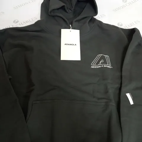 ADANOLA SPORTS OVERSIZED HOODIE IN CHARCOAL - SMALL