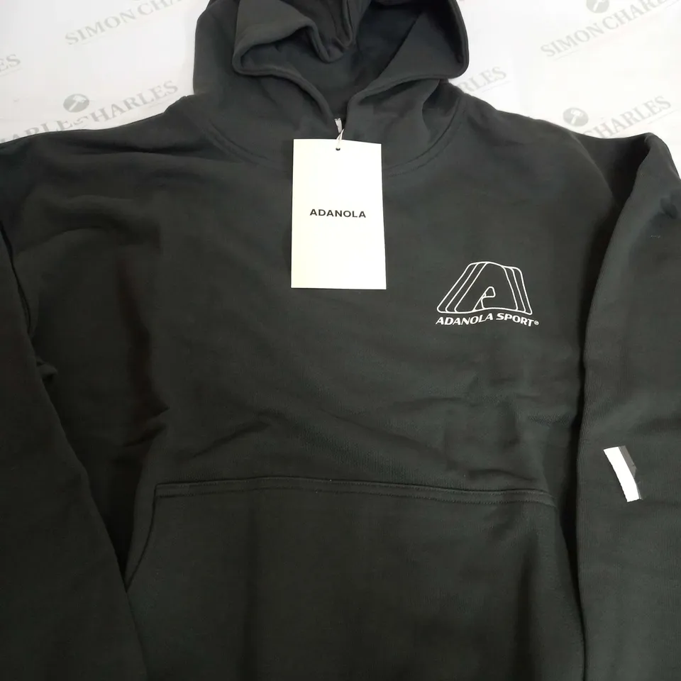 ADANOLA SPORTS OVERSIZED HOODIE IN CHARCOAL - SMALL