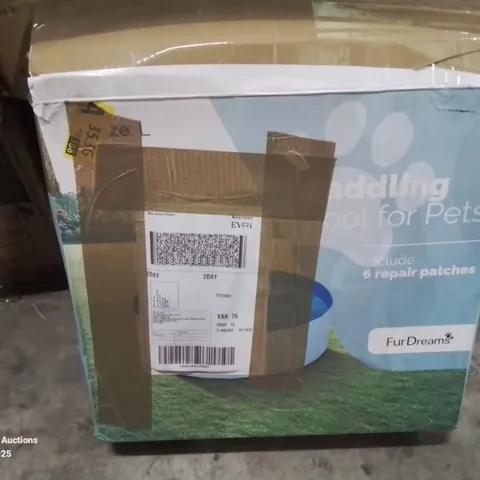 BOXED PADDLING POOL FOR PETS.