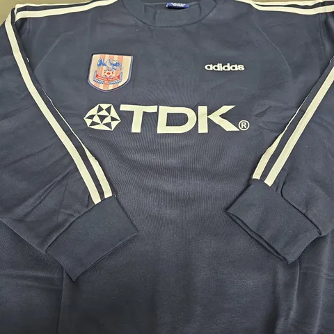 ADIDAS CRYSTAL PALACE RETRO JUMPER - SIZE LARGE