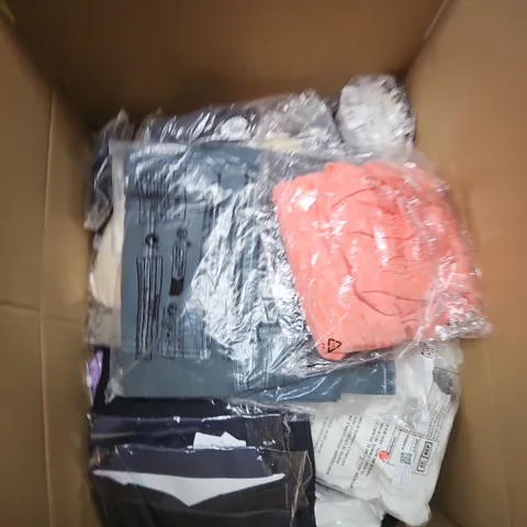 APPROXIMATELY 20 ASSORTED CLOTHING ITEMS IN VARIOUS SIZES, STYLES AND COLOURS