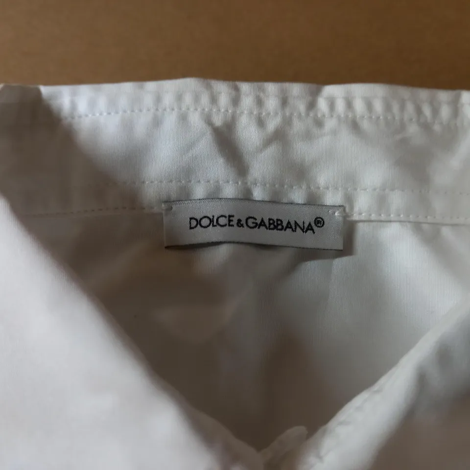 DOLCE & GABBANA WHITE SHIRT - SIZE 9-10 YEARS