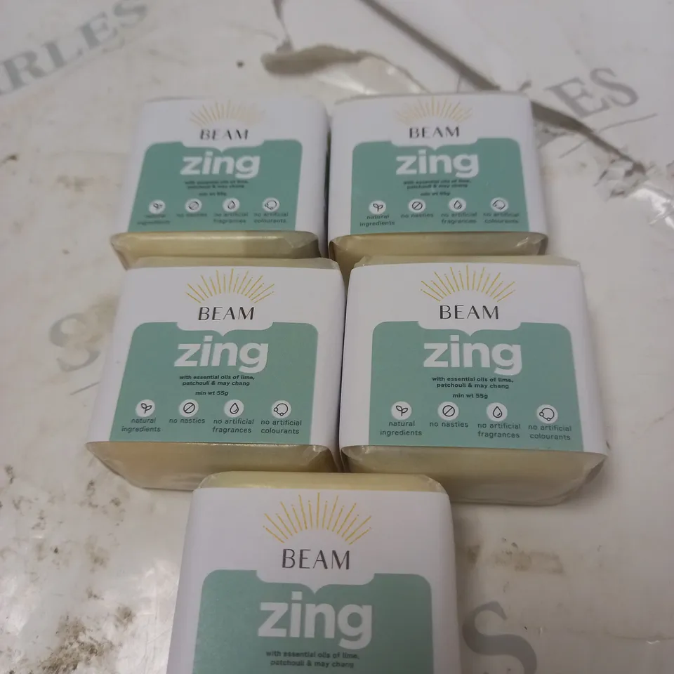 BEAM ZING LITSEA, LIME & PATCHOULI X 5