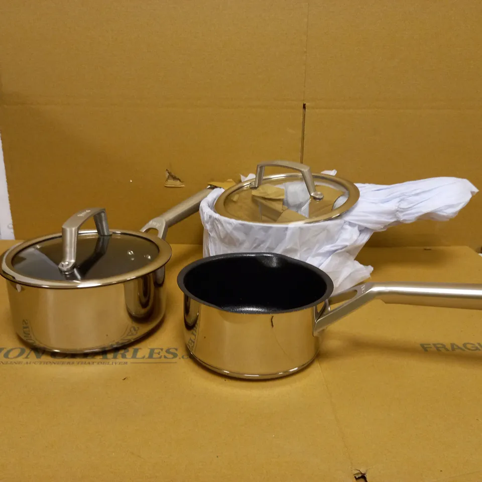 NINJA FOODI ZEROSTICK 5-PIECE PAN SET, STAINLESS STEEL, NON-STICK, INDUCTION COMPATIBLE