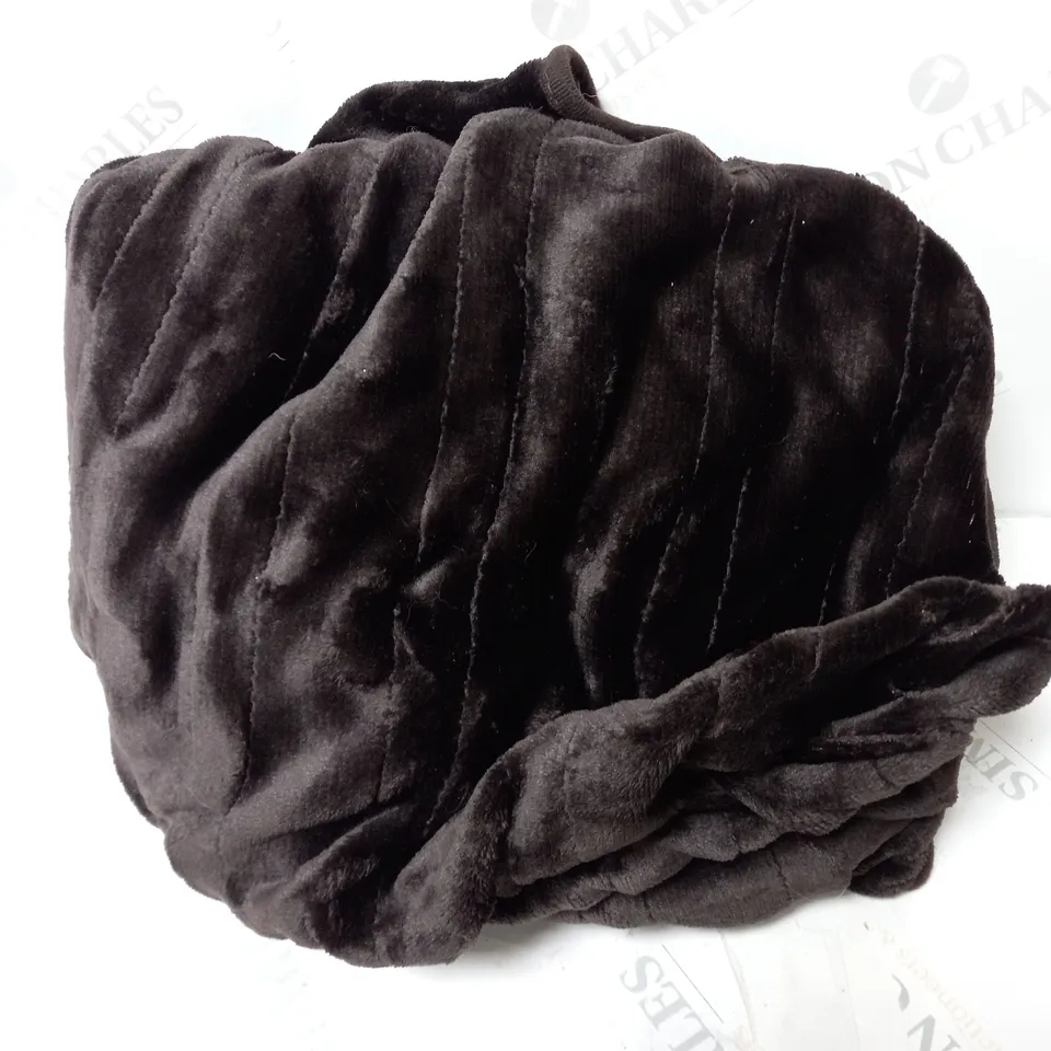 COZEE HOME HEATED TV BLANKET - CHOCOLATE