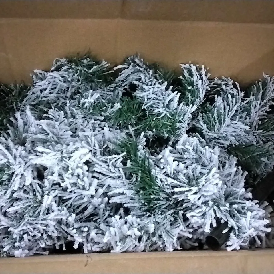 BOXED 6' H SNOW FLOCKED ARTIFICIAL CHRISTMAS TREE