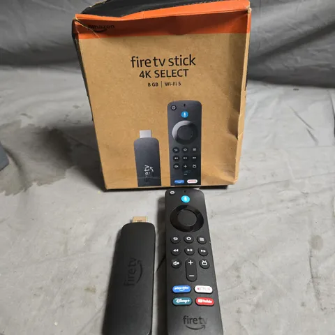 AMAZON FIRE TV STICK 4K SELECT WITH VOICE REMOTE – BOXED