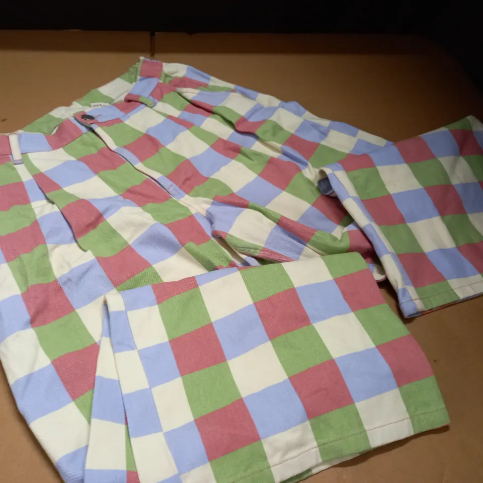 LUCY & YAK MULTI CHECK TROUSERS - W32/R