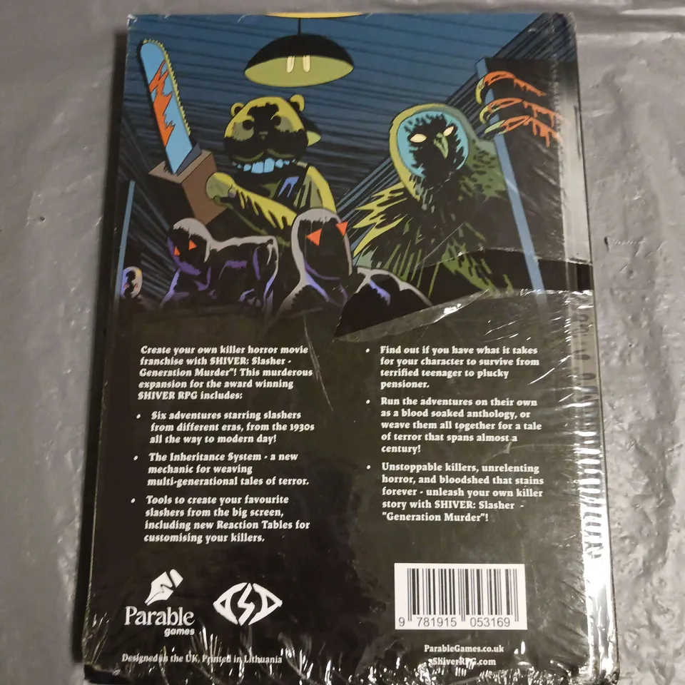 SEALED SHIVER SLASHER GENERATION MURDER