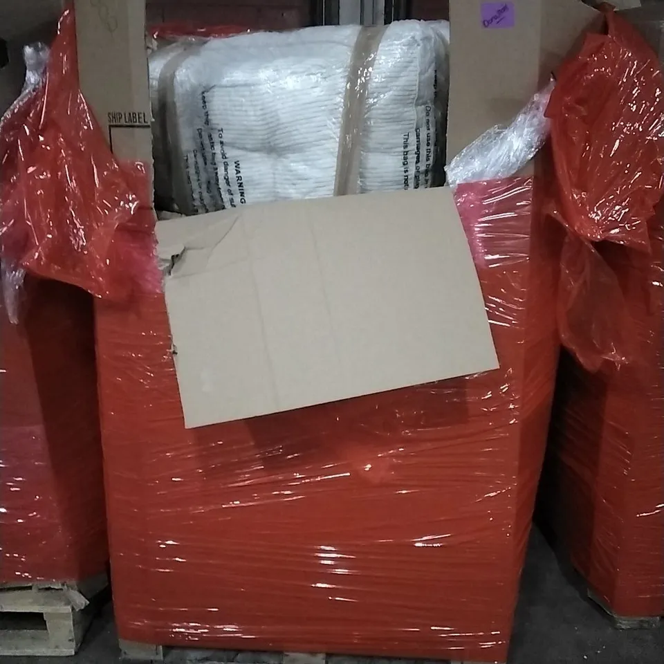 PALLET OF HOUSEHOLD ITEMS TO INCLUDE SOFA,PHOTO PHOTOGRAPHY STUDIO, BLINDS,STEAM CLEANER AND OTHER ASSORTED ITEMS...