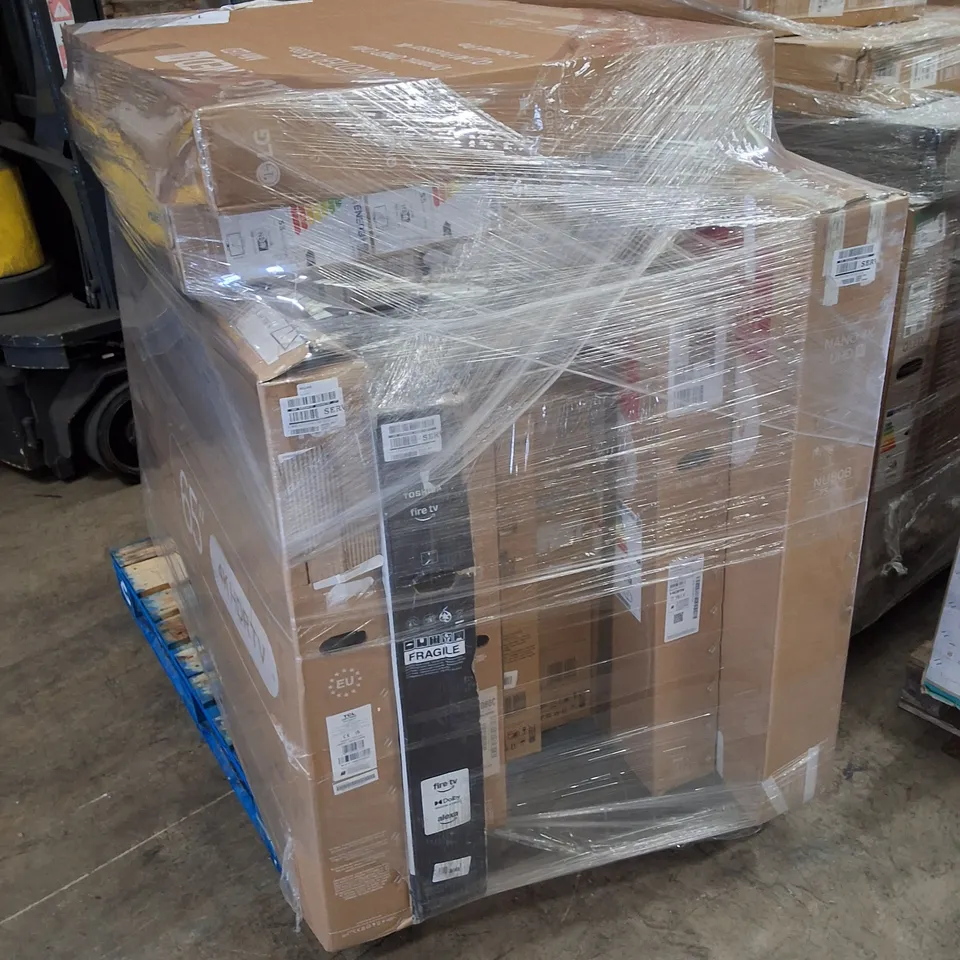 PALLET CONTAINING 10 ASSORTED DAMAGED TVS