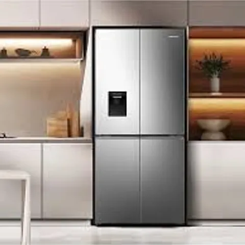 BOXED HISENSE PUREFLAT SLIM RQ5P470SMIE TOTAL AMERICAN FRIDGE FREEZER