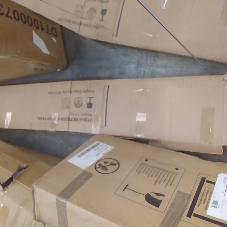 BOXED SEMI FRAMLESS TEMPERED GLASS SHOWER DOOR