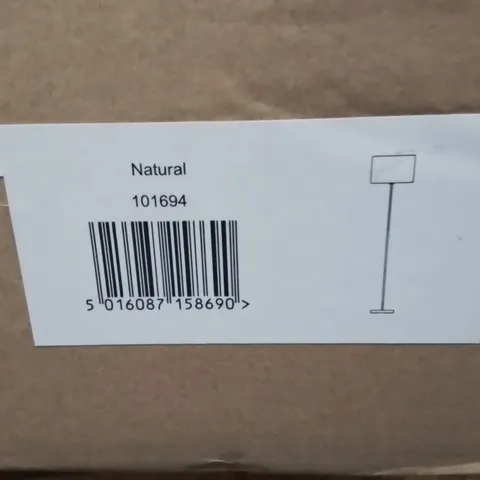 BOXED FLOOR LAMP NATURAL