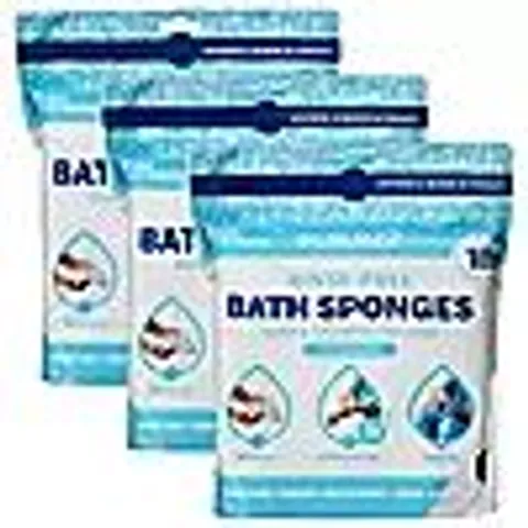 SCRUBZZ 75 PIECE RINSE FREE BATH & SHOWER SPONGES