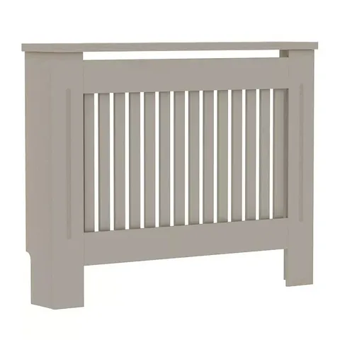 BOXED NEO MEDIUM GREY DECORATIVE WOODEN RADIATOR COVER (1 BOX)