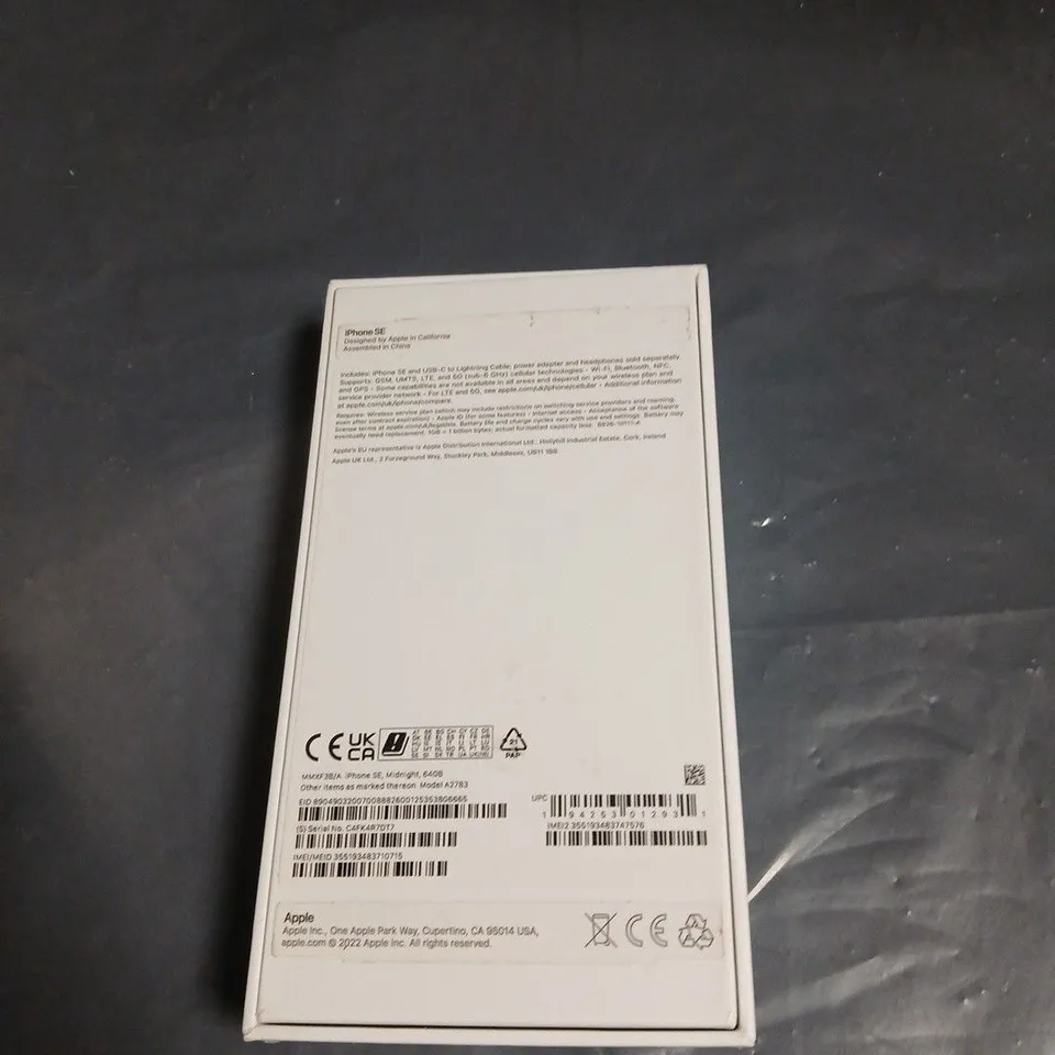 APPLE IPHONE SE - BLACK (BOXED)