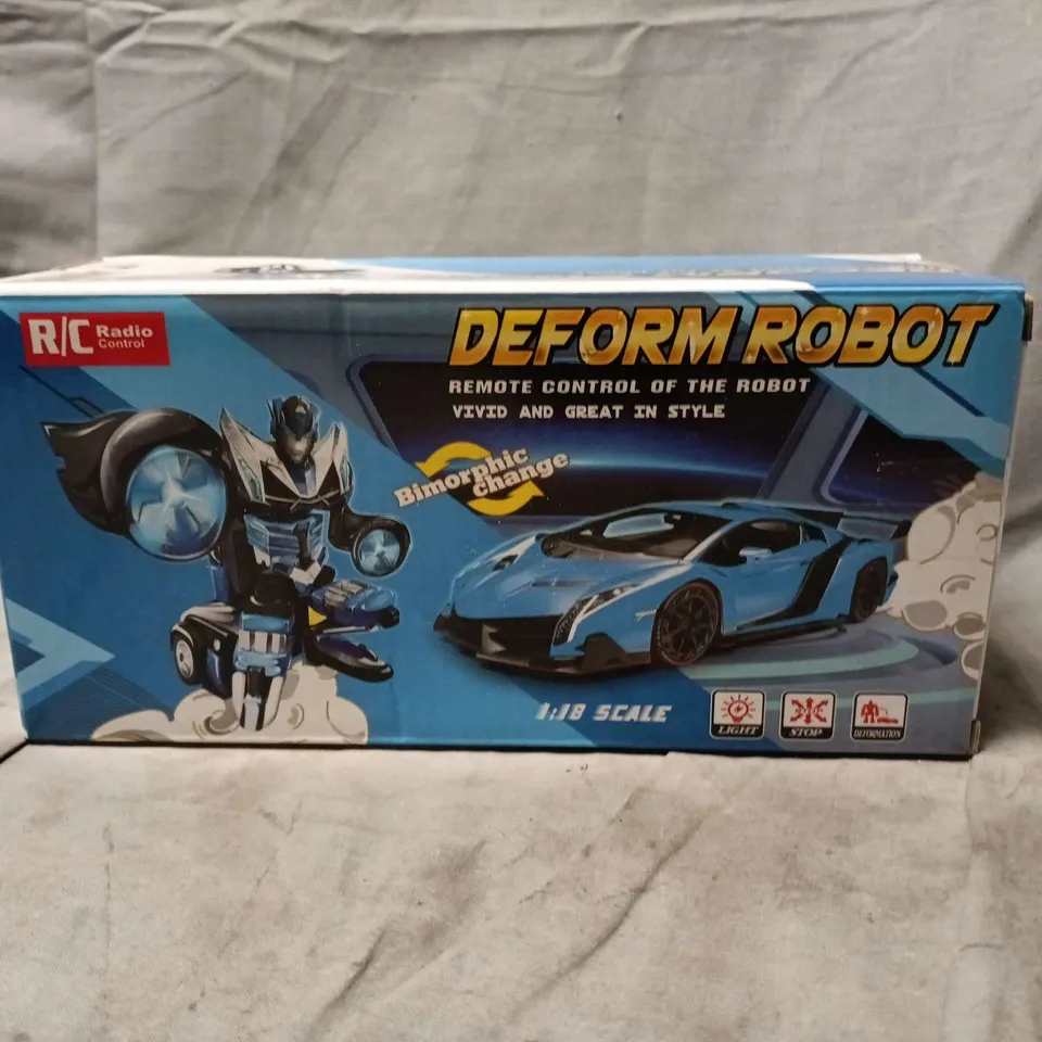 DEFORM ROBOT RC REMOTE CONTROL CAR – 1:18 SCALE (BLUE)
