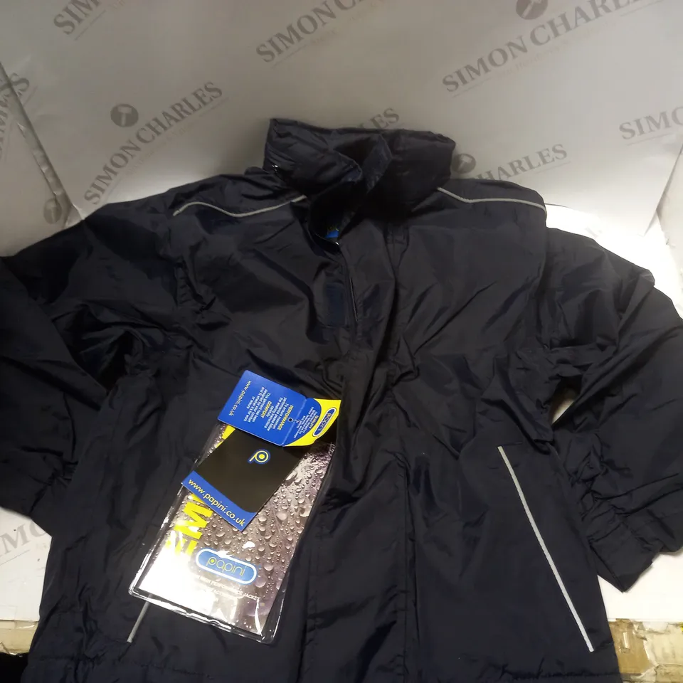 POPINI AQUATITE WATERPROOF JACKET, NAVY - SIZE 5/6